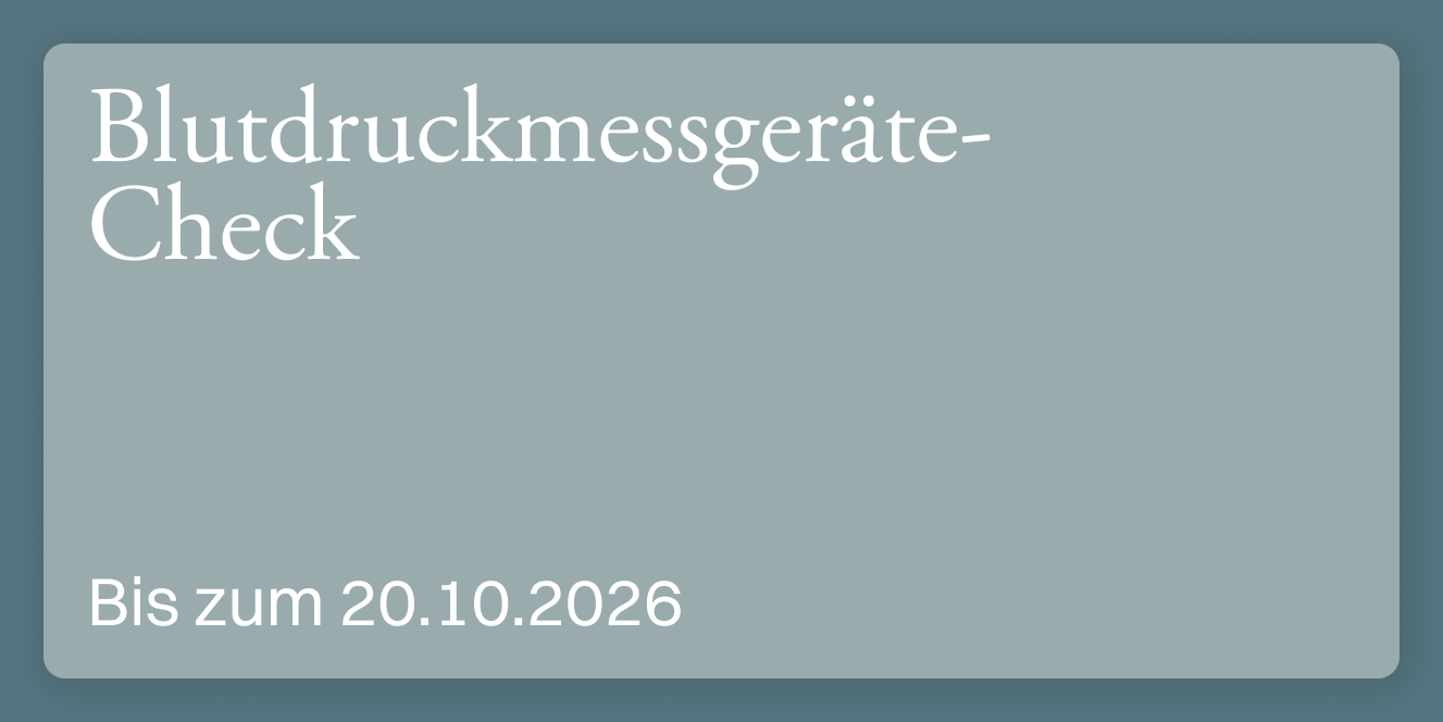 Blutdruckmessgeräte-Check